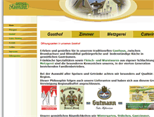 Tablet Screenshot of gasthof-kleemann.de